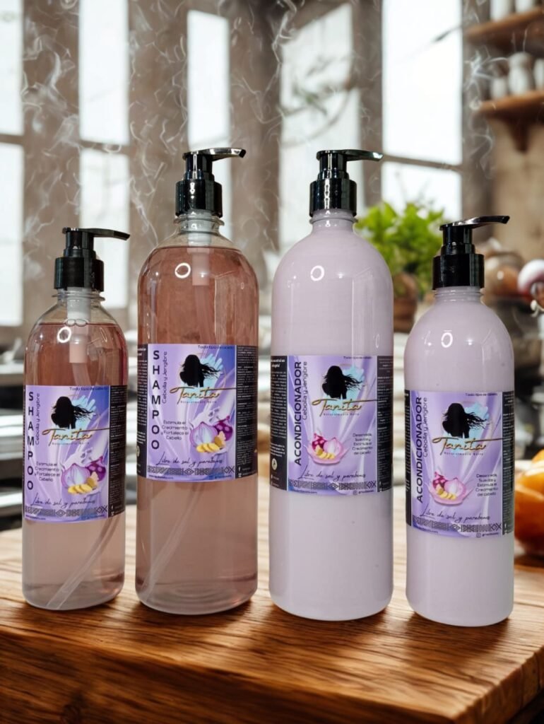 Kit Shampoo y acondicionador Cebolla y Jengibre 3