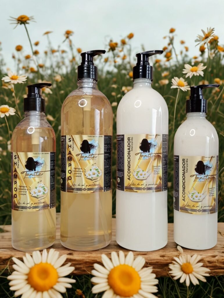 Kti Shampoo y acondicionador Manzanilla 3